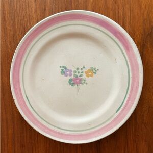 Vintage Mid-Century Italian Stoneware Plate